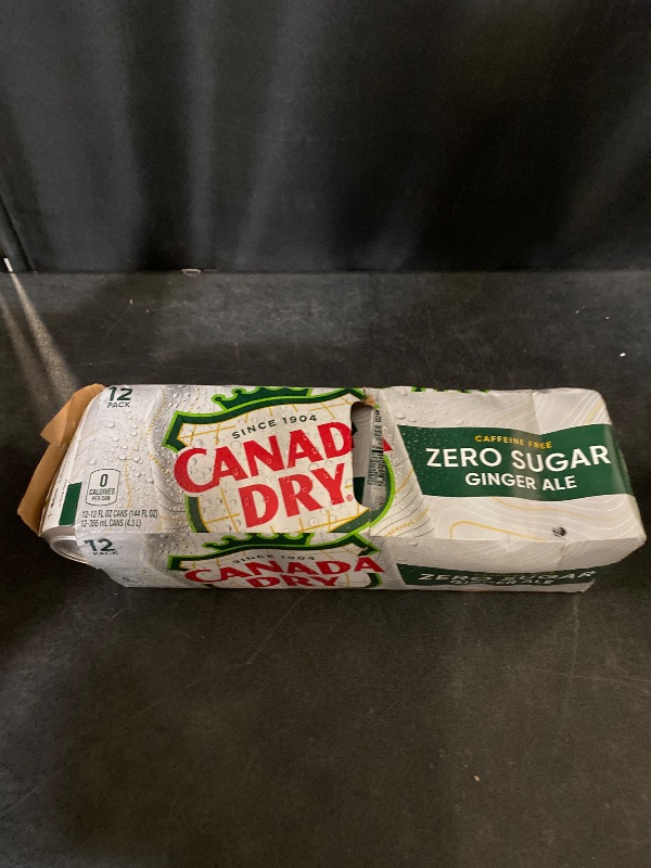 Photo 1 of Canada Dry Zero Sugar Ginger Ale | 12 fl. oz. Cans | 12 Pack