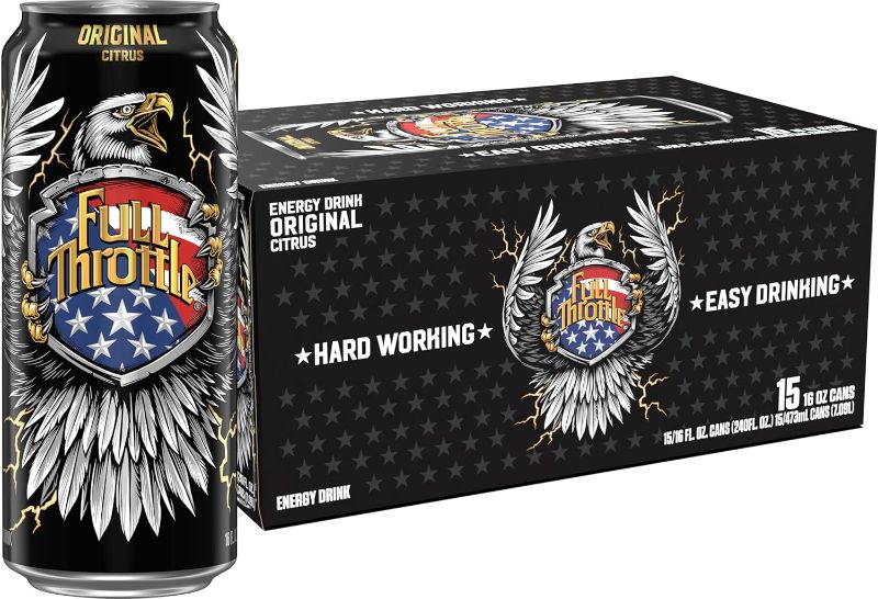 View 1 of Full Throttle Original Citrus Energy Drink 15 - 16 fl oz Cans
