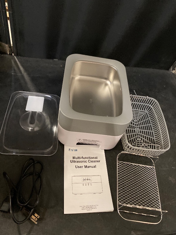 Photo 1 of 3L Ultrasonic Cleaner 0.8gal 100W Stainless Steel Ultrasonic Machine with Degas 40kHz Professional Jewelry Cleaner Ultrasonic Parts Cleaner for Glasses Lab Retainer Rings