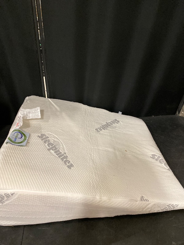 Photo 1 of Bed Wedge Pillow – Memory Foam Wedge for Sleeping, Acid Reflux Pillow for Snoring, GERD, Pregnancy, Sleep Apnea, Reading – Luxurious 3.25" Memory Foam Top Layer