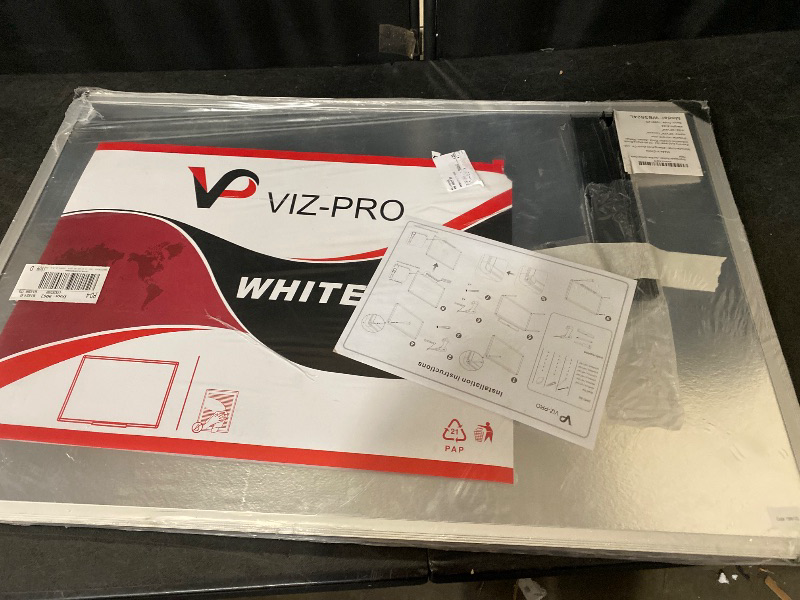 Photo 1 of Magnetic Dry Erase Board, 36 X 24 Inches, Silver Aluminium Frame