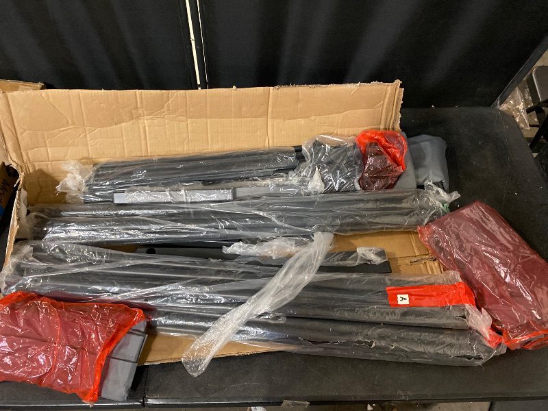 Photo 1 of 6 Panel Room Divider, 6FT Tall Rolling Privacy Screen with Lockable Wheels, Folding Wall Dividers Portable Room Divider for Room Separation, Included - Cover Strips, Black, 119''W x 70''H