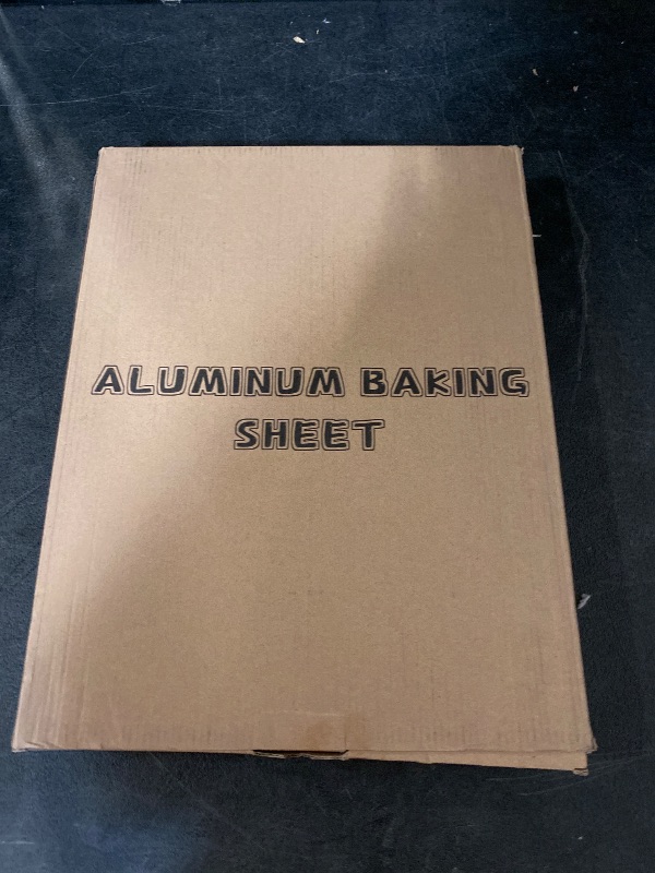 Photo 1 of Commercial Quality Baking Sheet Pan Set, Natural Aluminum Cookie Sheet, Umite Chef Warp Resistant Baker's Half Sheet Pan, Large Thick Cookie Tray Pans for Baking, Roasting(2 Pack, 17X13In)