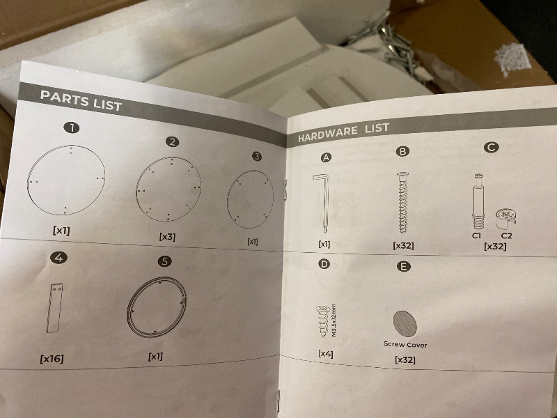 Photo 1 of 4-Tier Rotating Bookshelf, 360° Spinning Bookshelf Tower, Floor Standing Round Revolving Bookcase, Display Rack for Books, CDs, for Living Room, Study, Bedroom, White