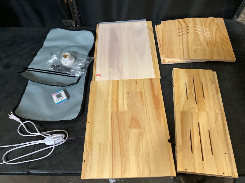 Photo 1 of Chick Brooder Box,Brooder Box for Chicks,16" Lx12 Wx11 H, Ducks,Chicken Coop,Quail cage,2 Washable Liners,Adjustable Temperature Control