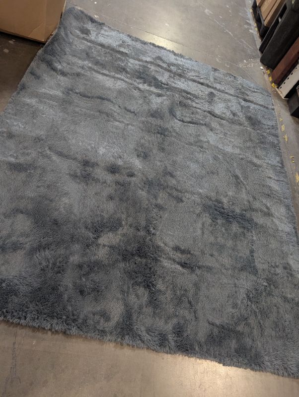 Photo 1 of 8x10 Area Rugs for Living Room, Upgrade Non-Slip Fluffy Soft Large Shag Bedroom Carpet, Grey Big Indoor Thick Nursery Rug, Gray Carpets for Boy and Girls Room Dorm Home Decor Aesthetic