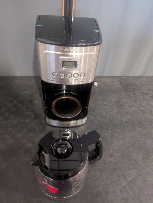 Photo 1 of Cuisinart 14-Cup Coffee Maker, Programmable PerfecTemp Glass Carafe Coffee Machine with 1-4 Cup Setting, Brew Strength Control and Pause, Stainless Steel