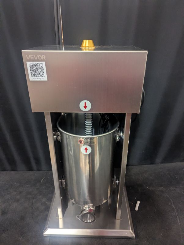 Photo 1 of Electric Sausage Stuffer, 22 LBS / 10 L Vertical Meat Filler with Stepless Speed Adjustment, Stainless Steel Sausage Stuffing Machine, Foot Pedal & 4 Filling Tubes, for Commercial and Home Use