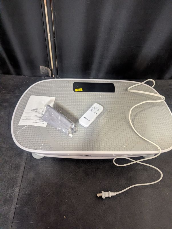 Photo 1 of MERACH Vibration Plate Exercise Machine, Curved Vibration Plate for Lymphatic Drainage Weight Loss, Vibrating Plate with Real-Time Calorie Tracking on LED Display, Workout Equipment for Home Women Men