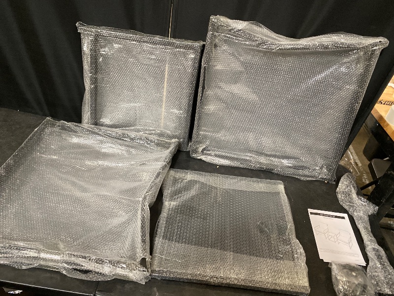 Photo 1 of 3-Piece Outdoor Patio Furniture Set | Khaki | Modern Rattan Bistro Set with Cushioned Chairs & Tempered Glass Coffee Table | Indoor & Outdoor Seating | for Balcony, Garden, Poolside