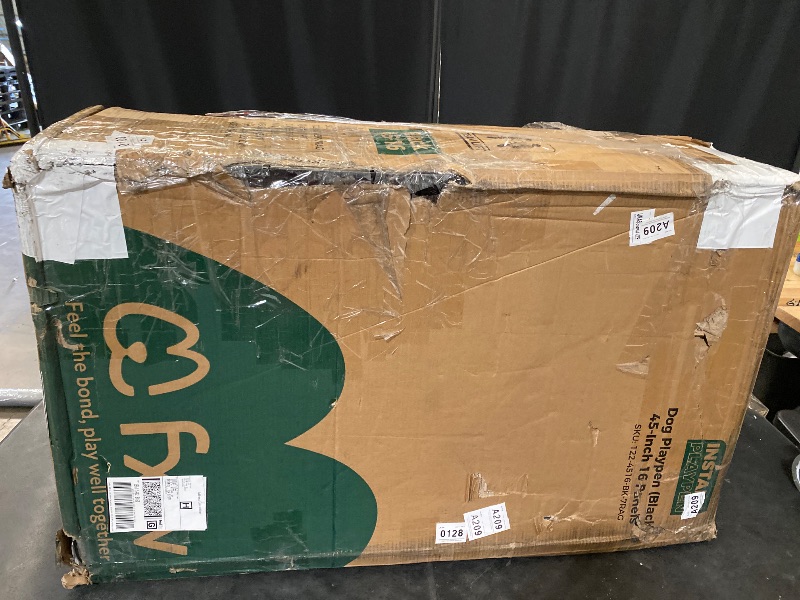 Photo 1 of Rollick Unleashed Dog Playpen for Indoor, Yard, RV Camping, 45 inch 16 Panels for Large Dogs?Patented