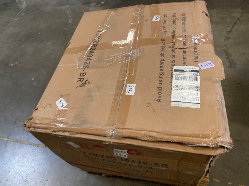 Photo 1 of Brown Oversized Recliner Chair for Adults, Extra Wide Manual Recliner Sofa with Phone Holder, Big and Tall Reclining Chair for Living Room and RV