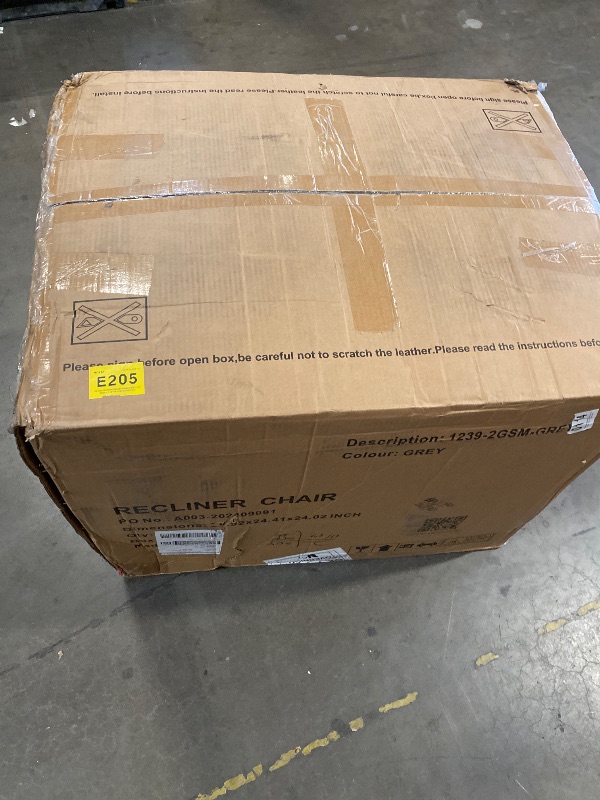 Photo 1 of Recliner Chair, 360 Swivel Rocker Chair for Adults, Small Rocking Recliner for Small Spaces, Upholstered Fabric Glider Recliner Nursery (Swivel Rocker Recliner, Grey)