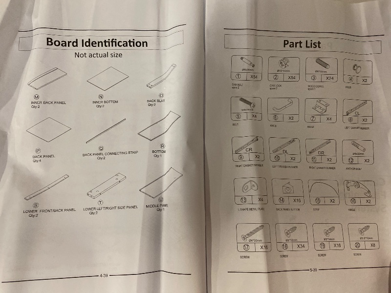 Photo 1 of Double Tilt Out Trash Can Cabinet, 20 Gallon Freestanding Kitchen Trash Can Holder with 2 Hideaway Drawers & Cutting Board, Pet Proof Hidden Garbage Recycling Cabinet Laundry Hamper, White