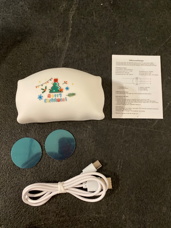 Photo 1 of Merry Christmas Christmas Tree Night Light for Kids, Ultra-Soft LED Nursery Nightlight with Magnetic Base, Rechargeable Touch Lamp for Baby Room Decor & Breastfeeding