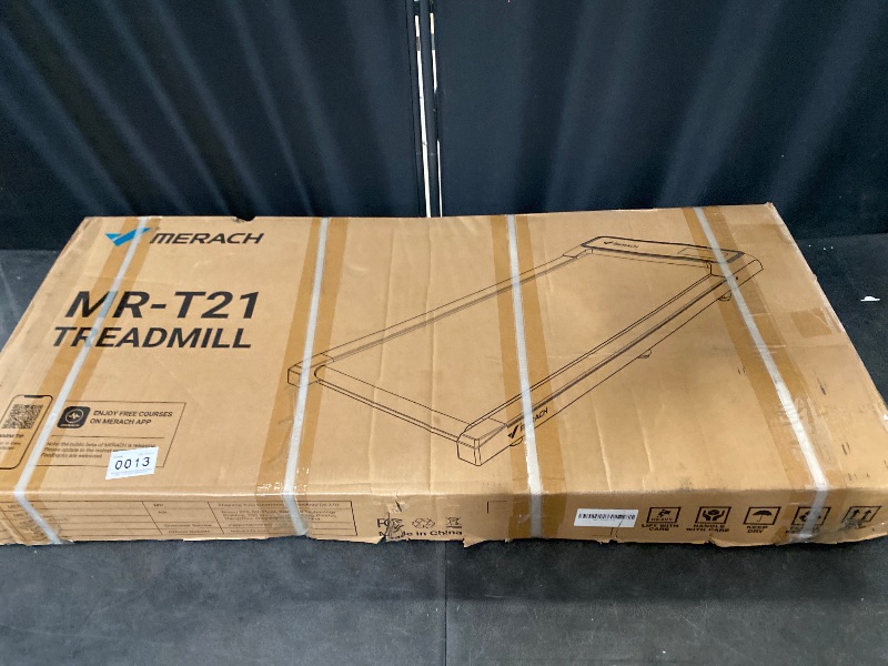 Photo 1 of MERACH Walking Pad, Under Desk Treadmill, Portable Mini Treadmills for Home, Seamless One-Piece Molding Design, 265LBS Walkpad with Remote Control, APP, LED Display