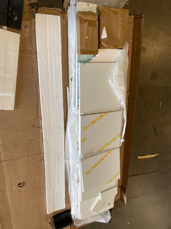 Photo 1 of Modern Table Set Includes 70" Fireplace TV Stand & 47" Coffee Table with Charging Station and USB Ports, for Living Room, White & Black