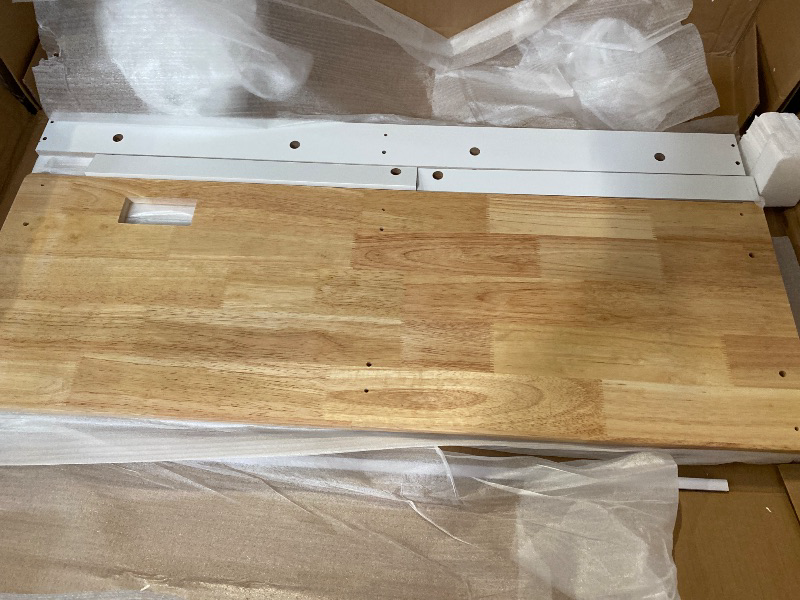 Photo 1 of Double 10 Gallon Tilt Out Trash Can Cabinet with Deodorizing Function and Power Outlet, Wooden Hidden Garbage Can Holder with 2 Storage Drawers for Kitchen, Laundry Hamper Cabinet for Bathroom, White