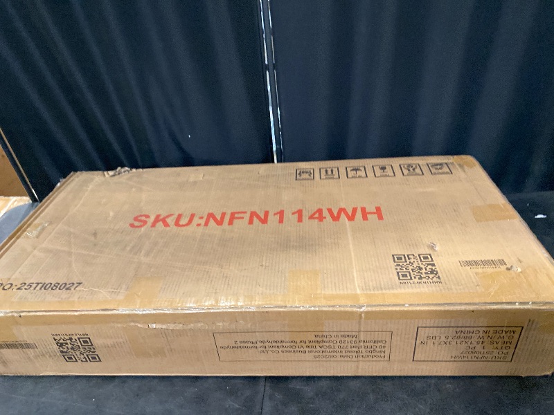 Photo 1 of Double 10 Gallon Tilt Out Trash Can Cabinet with Deodorizing Function and Power Outlet, Wooden Hidden Garbage Can Holder with 2 Storage Drawers for Kitchen, Laundry Hamper Cabinet for Bathroom, White