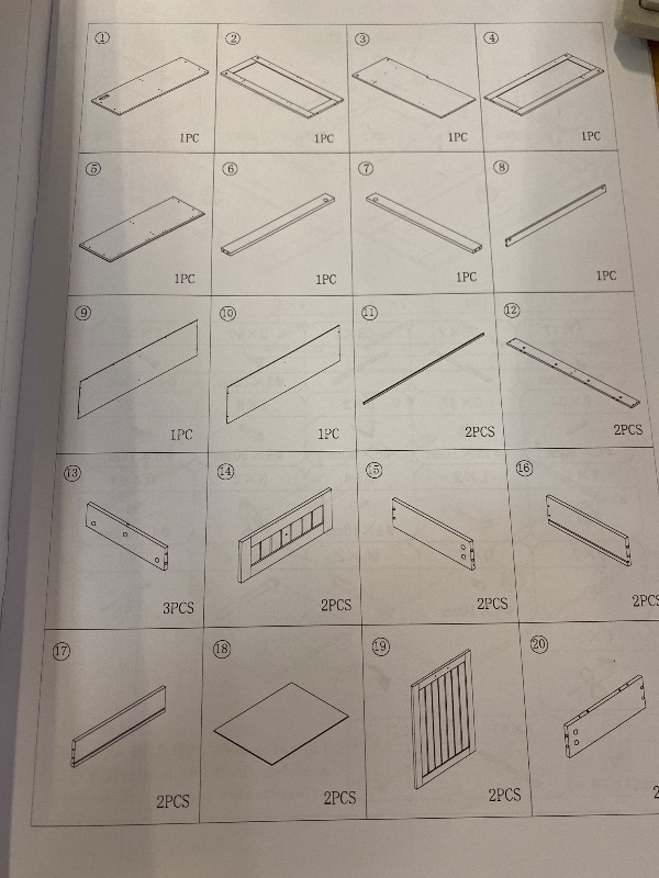 Photo 1 of Double 10 Gallon Tilt Out Trash Can Cabinet with Deodorizing Function and Power Outlet, Wooden Hidden Garbage Can Holder with 2 Storage Drawers for Kitchen, Laundry Hamper Cabinet for Bathroom, White