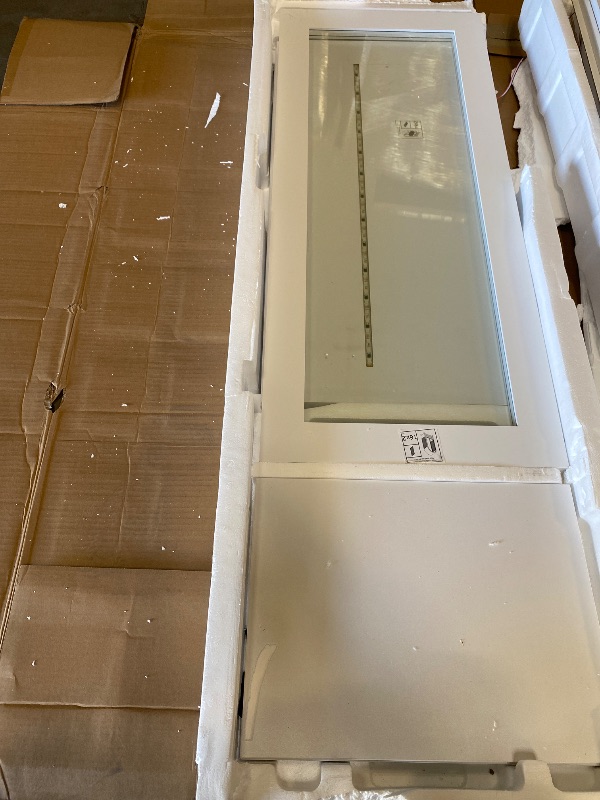 Photo 1 of 71" Tall Arched Storage Cabinet with Glass Doors and Drawers, Curio Display Cabinet with Adjustable RGB Light & Human Sensor, 4-Tier China Cabinet for Living Room(Wood)