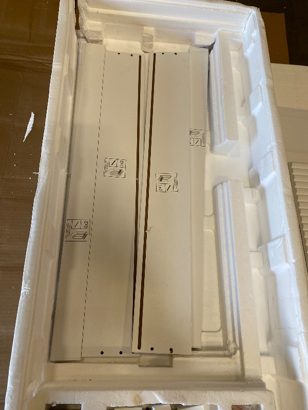 Photo 1 of 71" Tall Arched Storage Cabinet with Glass Doors and Drawers, Curio Display Cabinet with Adjustable RGB Light & Human Sensor, 4-Tier China Cabinet for Living Room(Wood)