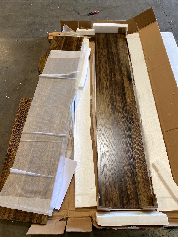 Photo 1 of 63 Inches Farmhouse Console Table with Storage, Couch Table Behind Sofa, Long Entryway Sofa Station, Narrow Console Stand, Hallway Stand for Entryway Living Room, Brown | with Storage, Couch Table, Behind Sofa, Narrow Console Stand, Hallway Stand