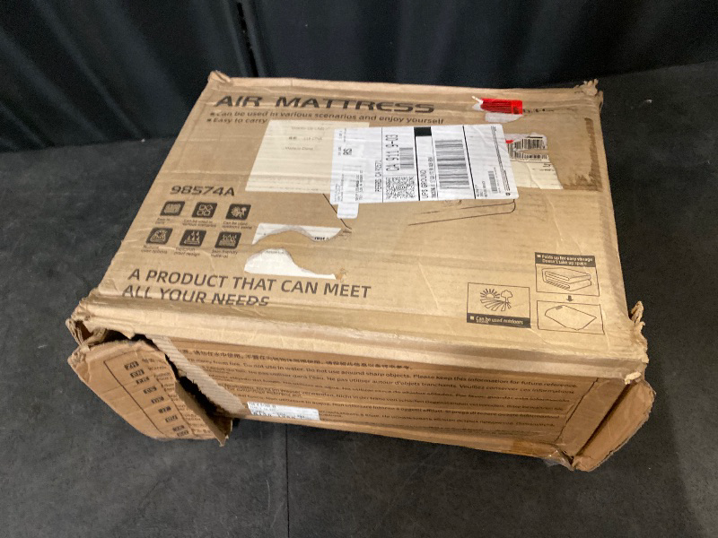 Photo 1 of Air Mattress Full with Built in Pump, Quick Self Inflatable Mattress, 18" Raised Portable Air Mattress with Built in Pump, Blow up Air Bed for Travel, Camping and Guests. (18" Full, Gray)