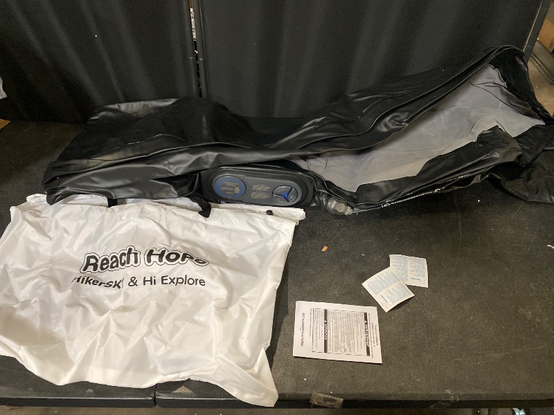 Photo 1 of Air Mattress Full with Built in Pump, Quick Self Inflatable Mattress, 18" Raised Portable Air Mattress with Built in Pump, Blow up Air Bed for Travel, Camping and Guests. (18" Full, Gray)