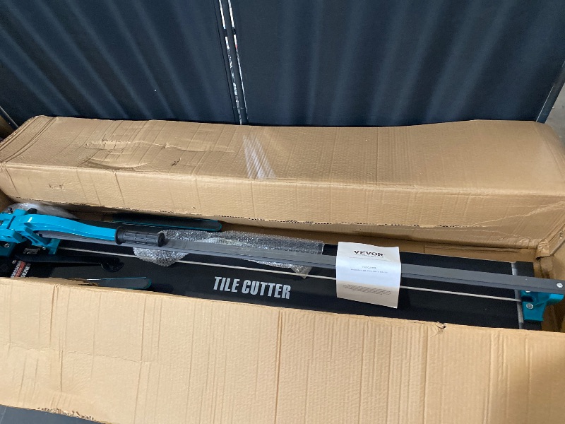 Photo 1 of 0.6 in. Manual Tile Cutter 48 in. Porcelain Ceramic Tile Cutter with Tungsten Carbide Grit Blade and Replacement blade