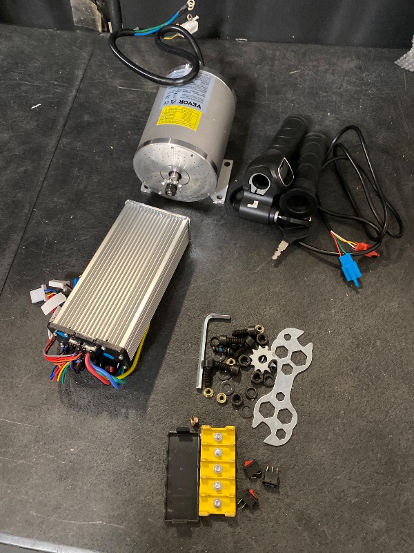 Photo 1 of VEVOR 2000W Electric Brushless DC Motor Kit - 48V 4300rpm Motor with Upgraded Speed Controller and Throttle Grip Kit for Go Karts E-Bike Motorcycle Scooter DIY