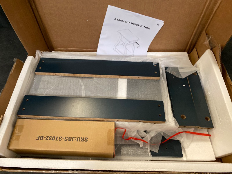 Photo 1 of End Tables Living Room, White End Table with Charging Station,White Side Table, Nightstand for Bedroom, 3 Tier End Table with Storage Shelf for Living Room