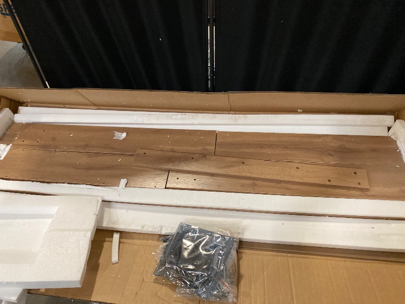 Photo 1 of 63-Inch Long Console Table, Wooden Rectangular Sofa Table Behind The Couch, Farmhouse Entryway Table for Entrance, Hallway, Living Room (Natural)