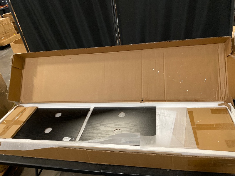 Photo 1 of Black 60" TV Stand with Electric Fireplace