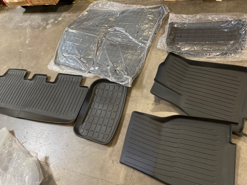 Photo 1 of 6 Pcs for Tesla Model Y Juniper Accessories 2025 2026 All Weather TPE Anti-Slip Floor Mats & Cargo Liner Front Frunk Rear Trunk Mats,5-Seater