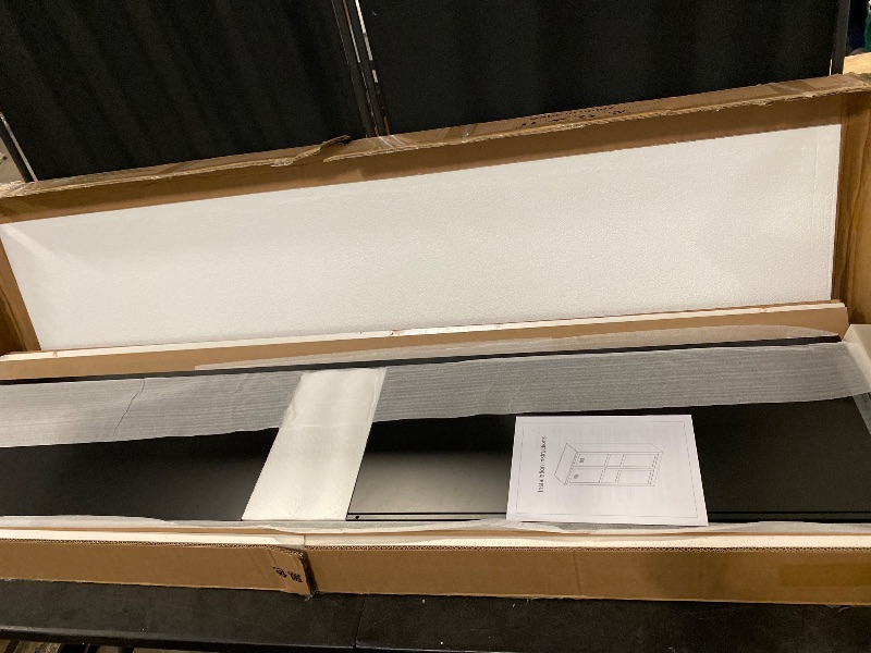 Photo 1 of 6-Tier Tall Cupboard Cabinet, 71" Black Kitchen Pantry Storage Cabinet, Metal Storage Cabinet with 5 Adjustable Shelves for Home Office, Living Room, Warehouse