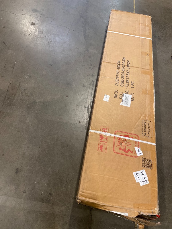 Photo 1 of Electric Fireplace TV Stand — Modern Storage Cabinets — Fits TVs up to 90 inches, 63.8" W x 16.9" D x 26.7" H — White