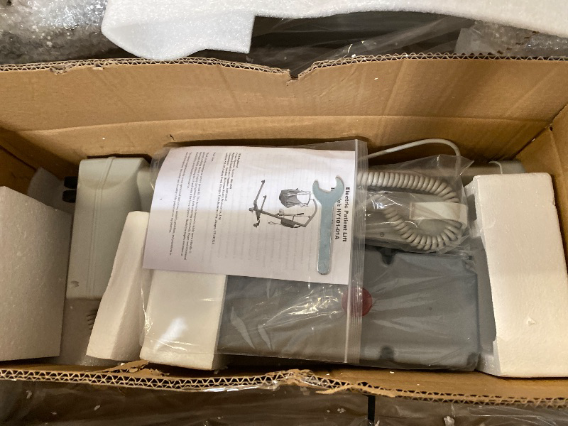 Photo 1 of Electric Patient Lift with Sling - 400lbs Body Transfer Lift for Full/Partial Paralysis Patients, Plug-in Operation for Home Care, Hospital & Healthcare Facilities