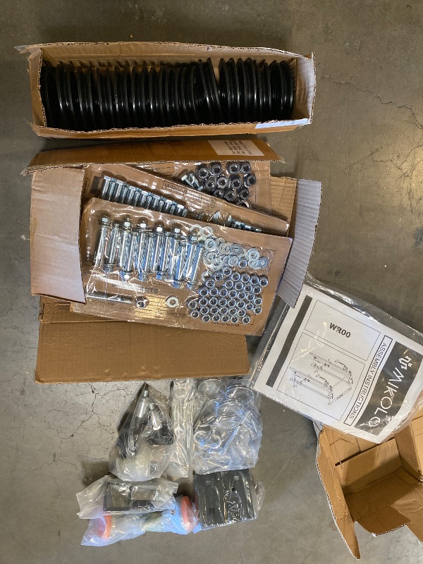 Photo 1 of Mikolo - Foldable Power Rack Cage,1000lbs Capacity Wall Mounted Squat Rack with independent pulley system - Black