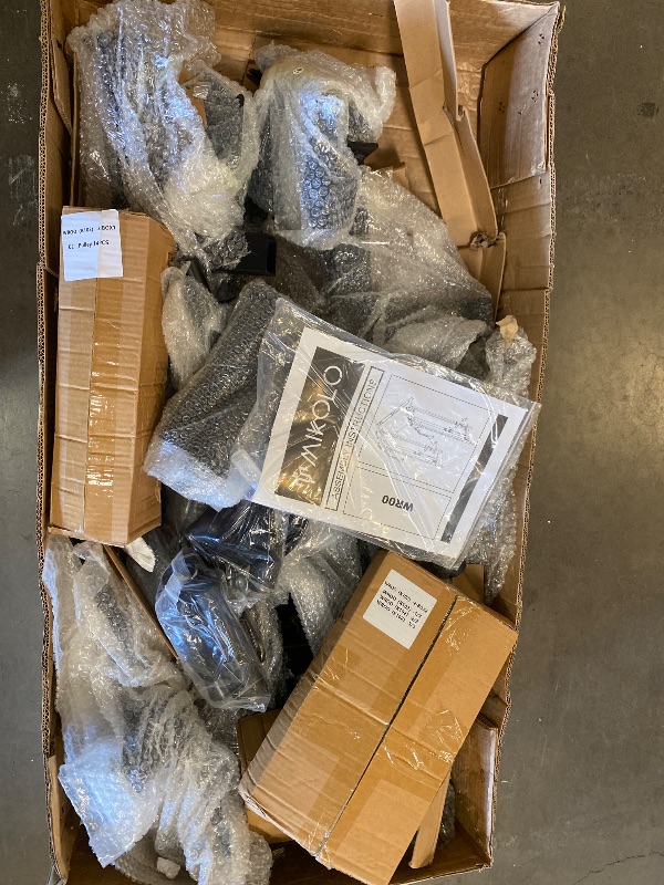 Photo 1 of Mikolo - Foldable Power Rack Cage,1000lbs Capacity Wall Mounted Squat Rack with independent pulley system - Black