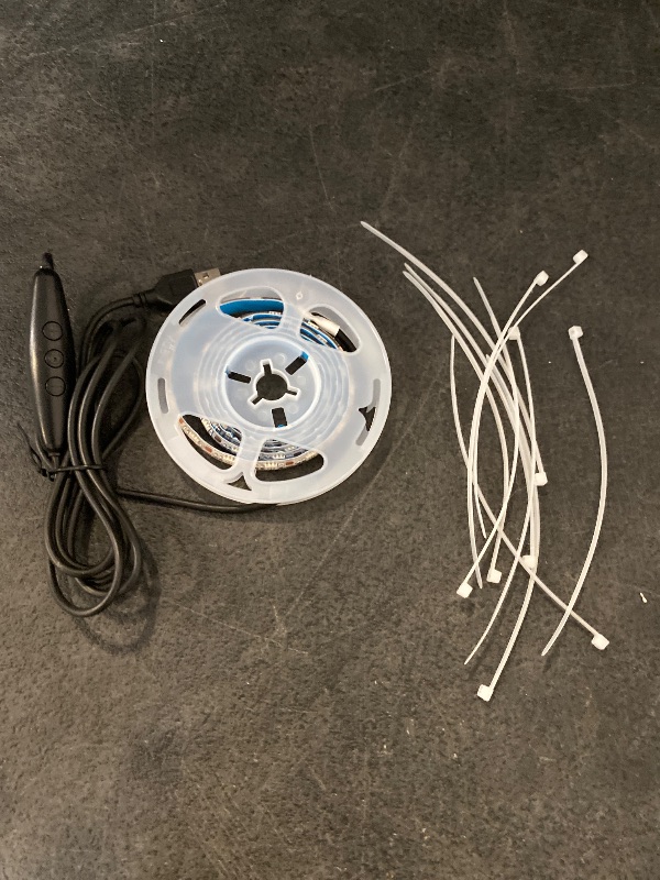 Photo 1 of 6.6ft 2M Blue COB LED Strip Light, 5V USB 640LEDs COB LED Strip with Dimmer, CRI 93+, Flexible COB LED Tape Lights for TV Backlight, Bedroom, Mirror, Wardrobe, Home Decor