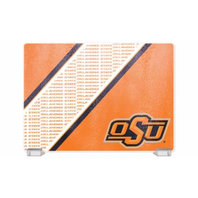 Photo 1 of 10" x 14" Oklahoma State University Tempered Glass Cutting Board