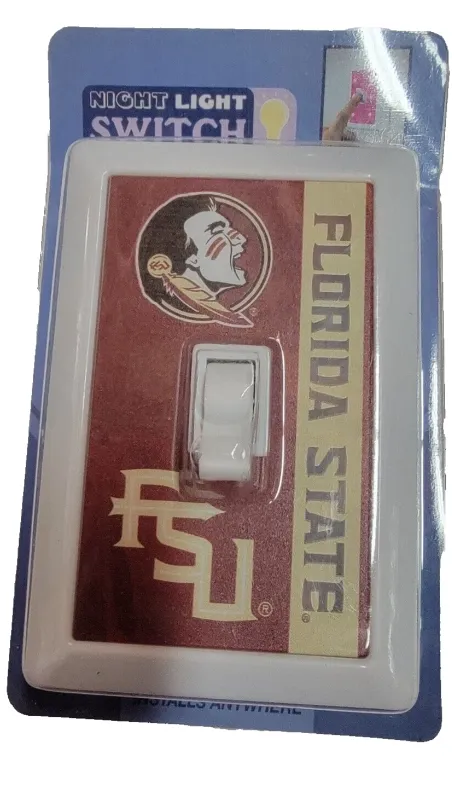 Photo 1 of Florida State Seminoles LED Night Light Switch Plate Cover