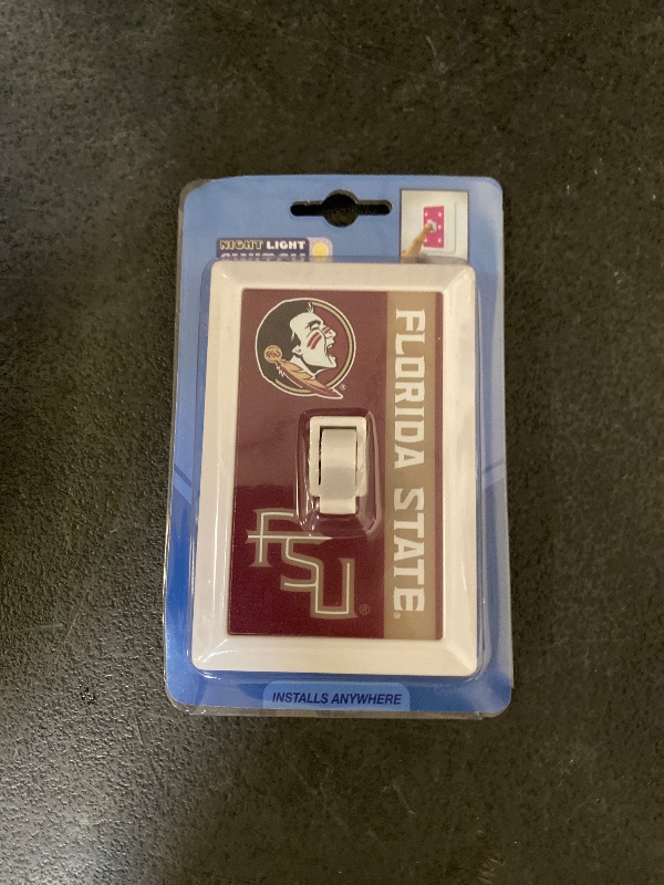 Photo 1 of Florida State Seminoles LED Night Light Switch Plate Cover