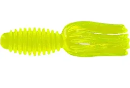 Photo 1 of Big Bite Baits STUB1511-100 Slab Tube Chartreuse, 1.75"