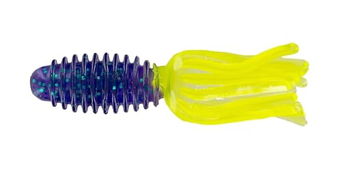 Photo 1 of Big Bite Baits 1.75" Slab Tube/Junebug/Chartreuse (100 Pack)