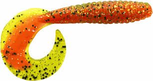 Photo 1 of Big Bite Baits 3" & 5" Fat Grub, Tomato Core 10/pk