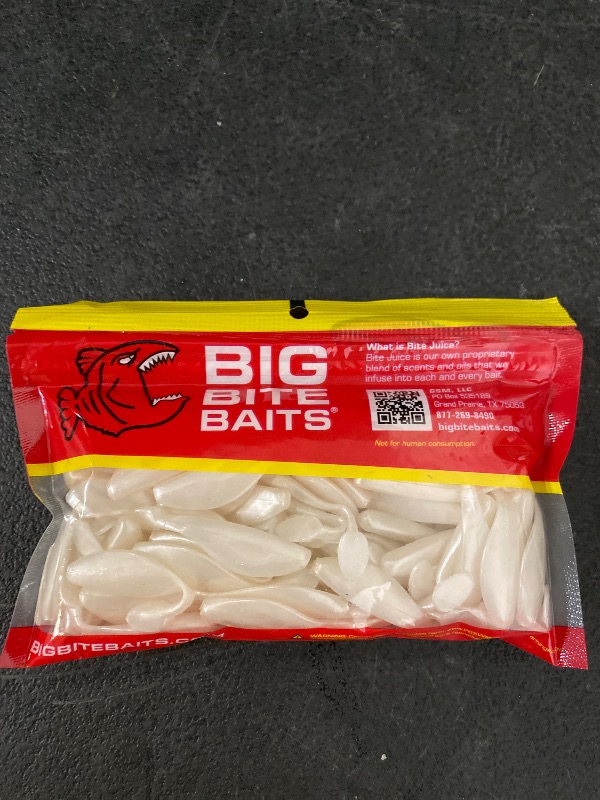 Photo 1 of Big Bite Baits 2" Pearl Shad, 100 Count