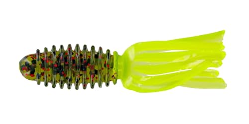 Photo 1 of Big Bite Baits 1.75" Slab Tube/Watermelon RED/Chartreuse (100 Pack)