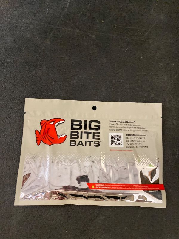 Photo 1 of Big Bite Baits Scentsation Tailcutter Grub Red Glitter/Chartreuse 10 Count 2.5"